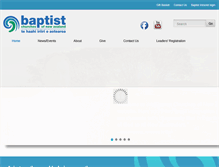 Tablet Screenshot of baptist.org.nz