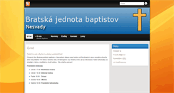 Desktop Screenshot of nesvady.baptist.sk