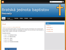 Tablet Screenshot of nesvady.baptist.sk