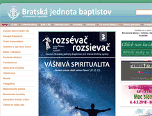 Tablet Screenshot of baptist.sk